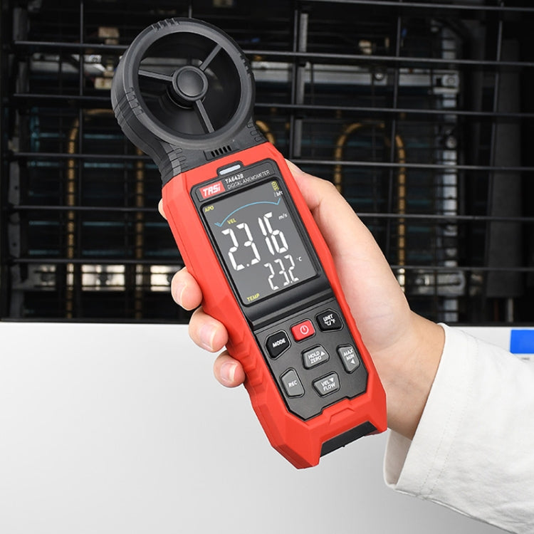 Tester del volume d'aria del misuratore di velocità del vento digitale portatile, TASI TA642A, TASI TA642B, TASI TA642C