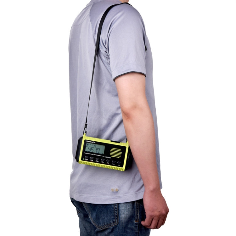 HanRongda HRD-905 Ricarica solare Illuminazione a LED Generazione Prevenzione dei disastri Emergenza Radio a banda intera, HRD-905 Army Green, HRD-905 Yellow Green
