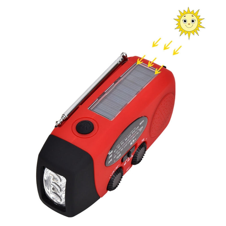 HanRongda HRD-902 Prevenzione dei disastri e ricarica solare di emergenza Illuminazione Radio portatile mobile, HRD-902