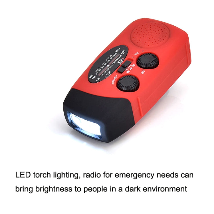HanRongda HRD-902 Prevenzione dei disastri e ricarica solare di emergenza Illuminazione Radio portatile mobile, HRD-902