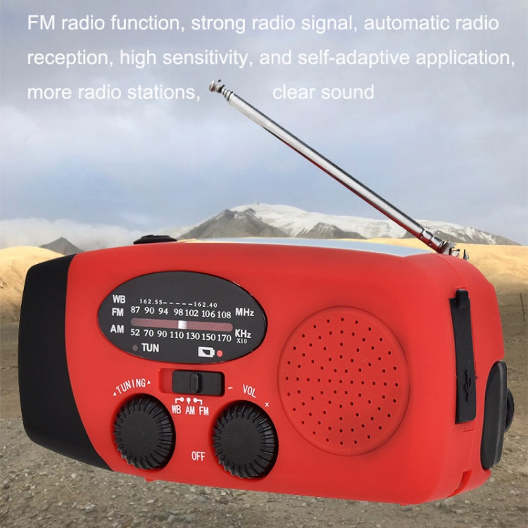 HanRongda HRD-902 Prevenzione dei disastri e ricarica solare di emergenza Illuminazione Radio portatile mobile, HRD-902