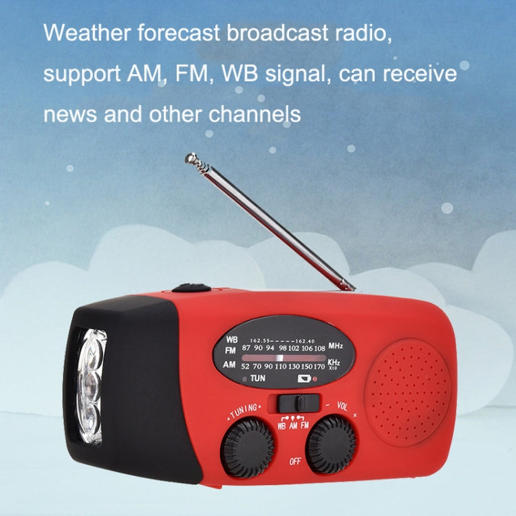 HanRongda HRD-902 Prevenzione dei disastri e ricarica solare di emergenza Illuminazione Radio portatile mobile, HRD-902