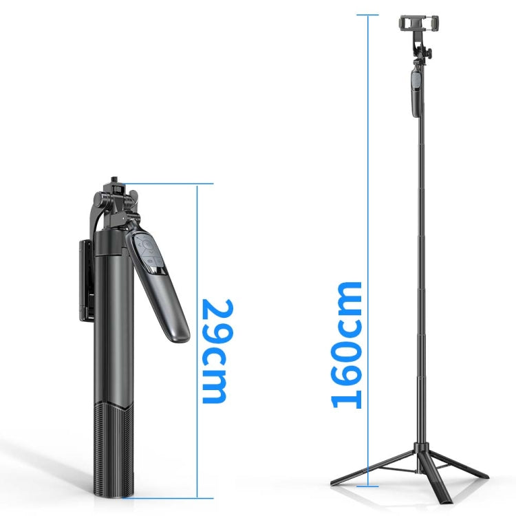 Pixel ST2 1.6m Anti Shake Selfie Stick Testa Treppiede Portatile Pieghevole Telecomando Supporti per foto all'aperto, ST2