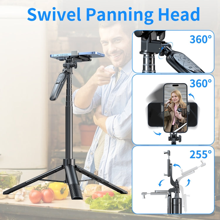 Pixel ST2 1.6m Anti Shake Selfie Stick Testa Treppiede Portatile Pieghevole Telecomando Supporti per foto all'aperto, ST2