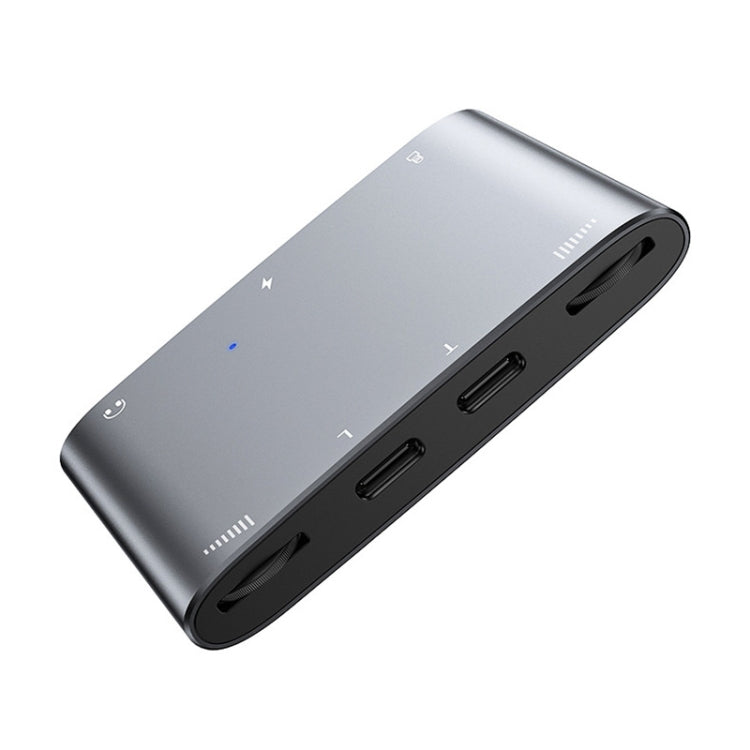 Convertitore live per scheda audio stereo a doppio canale 2 in 1 8 pin + tipo C / USB-C, 2 In 1