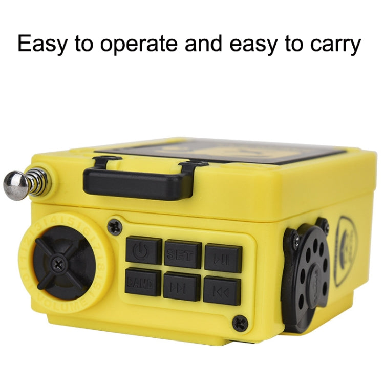 HanRongda HRD-701 Radio portatile a banda intera Subwoofer Bluetooth TF Card Display digitale Radio, HRD-701 Yellow, HRD-701 Khaki