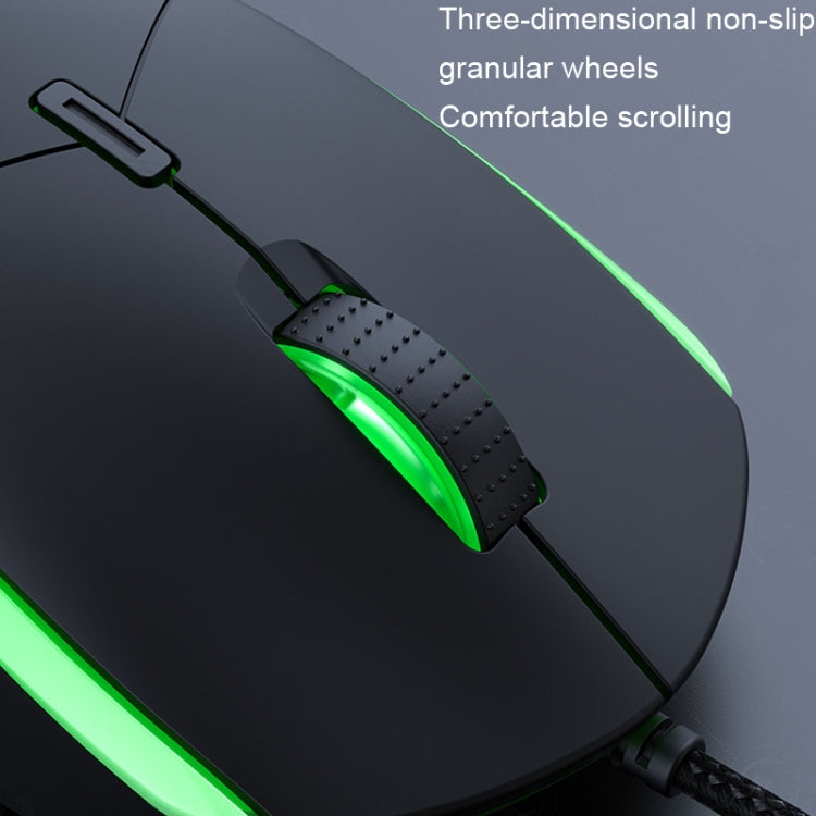 IMICE T30 Wired E-Sport Gaming Mouse Mouse 6D programmabile colorato luminoso LED, T30