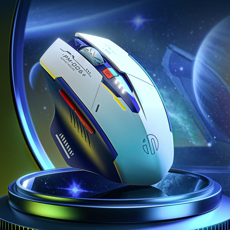 Mouse da gioco per ufficio con ricarica wireless Inphic M6P Mecha, F9 Mecha