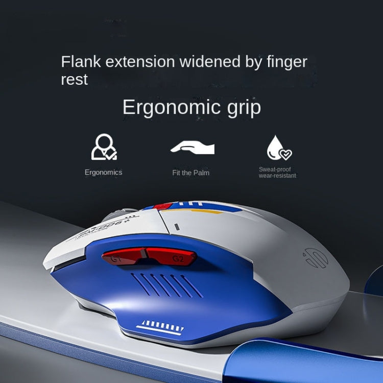 Mouse da gioco per ufficio con ricarica wireless Inphic M6P Mecha, F9 Mecha