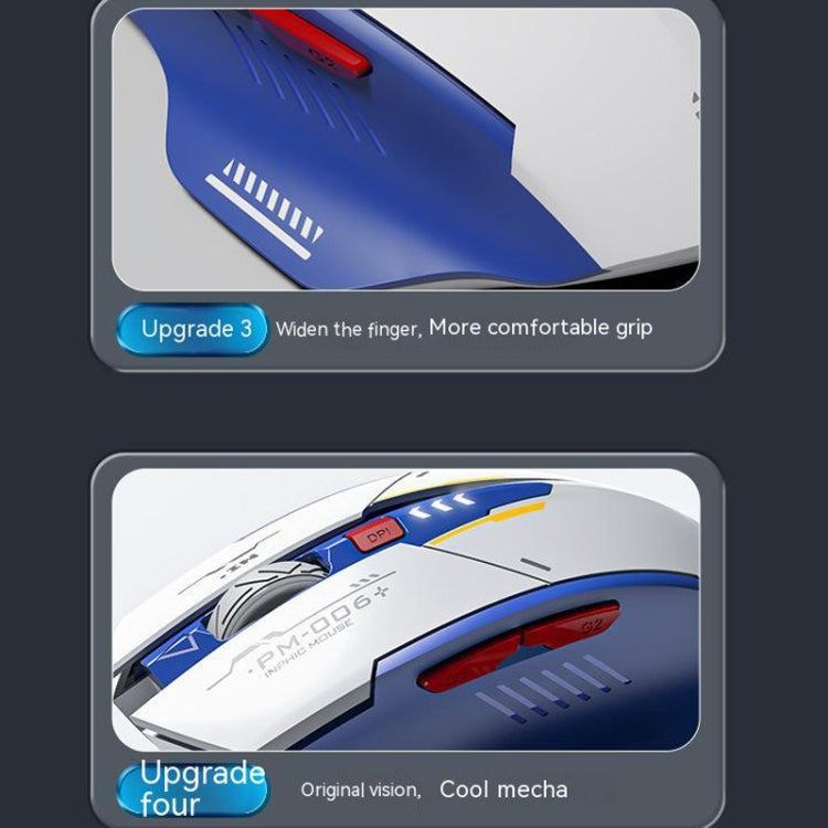 Mouse da gioco per ufficio con ricarica wireless Inphic M6P Mecha, F9 Mecha
