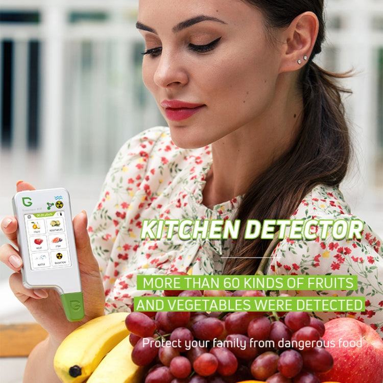 Greentest ECO6 Verdura, frutta, carne Alimenti Nitrati Qualità dell'acqua Rilevatore di radiazioni nucleari Ambientali, Spina UE, ECO6 White, ECO6 Black