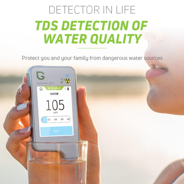Greentest ECO6 Verdura, frutta, carne Alimenti Nitrati Qualità dell'acqua Rilevatore di radiazioni nucleari Ambientali, Spina UE, ECO6 White, ECO6 Black