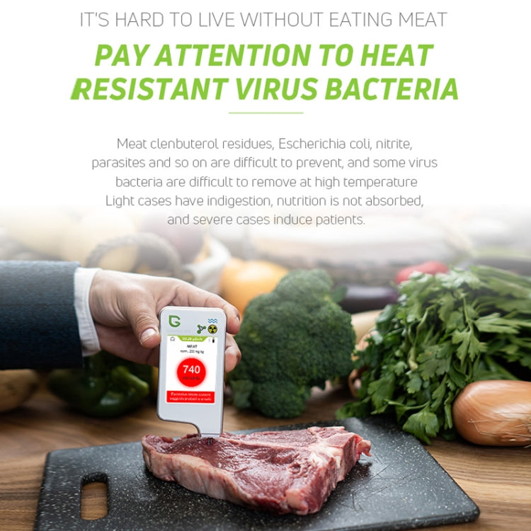 Greentest ECO6 Verdura, frutta, carne Alimenti Nitrati Qualità dell'acqua Rilevatore di radiazioni nucleari Ambientali, Spina UE, ECO6 White, ECO6 Black
