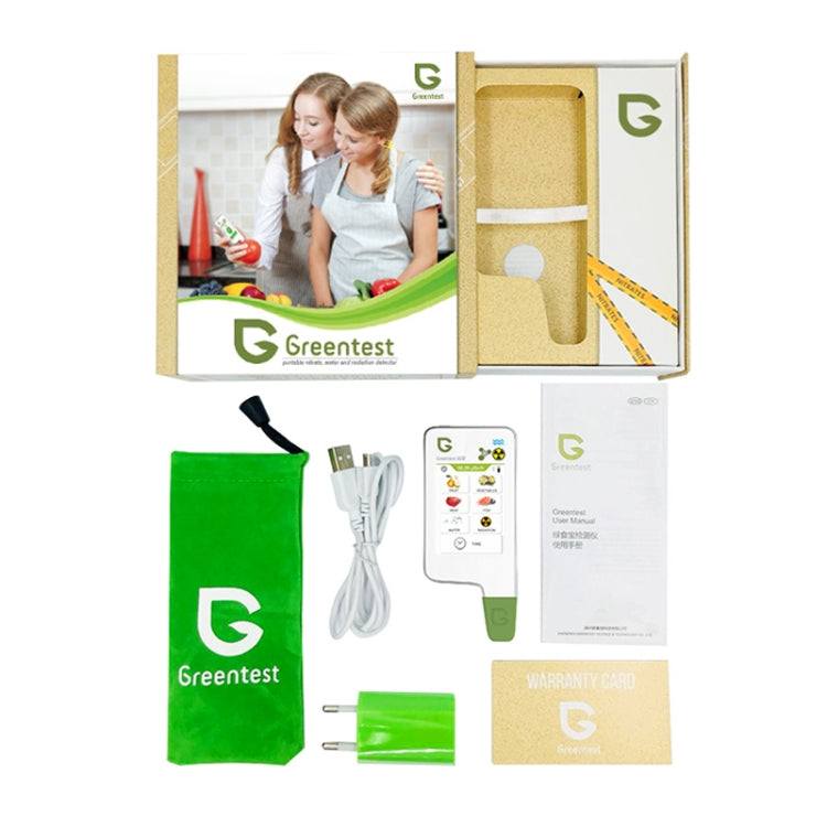 Greentest ECO6T Rilevatore ambientale di radiazioni nucleari di qualità dell'acqua di nitrati alimentari con timer, spina europea, ECO6T