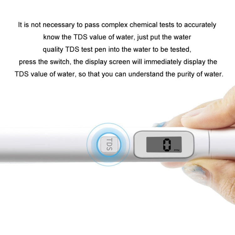 Penna per test della qualità dell'acqua TDS Rilevatore di acqua potabile ad alta precisione, TDS Water Test Pen