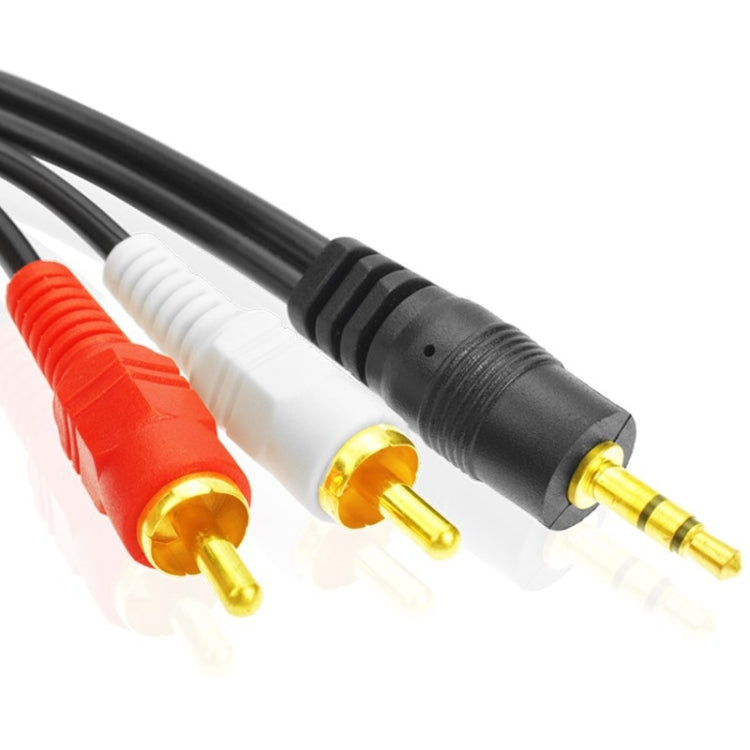Cavo audio AV 1 in 2 per altoparlanti da 1,5 m in rame pieno da 3,5 mm a doppio Lotus