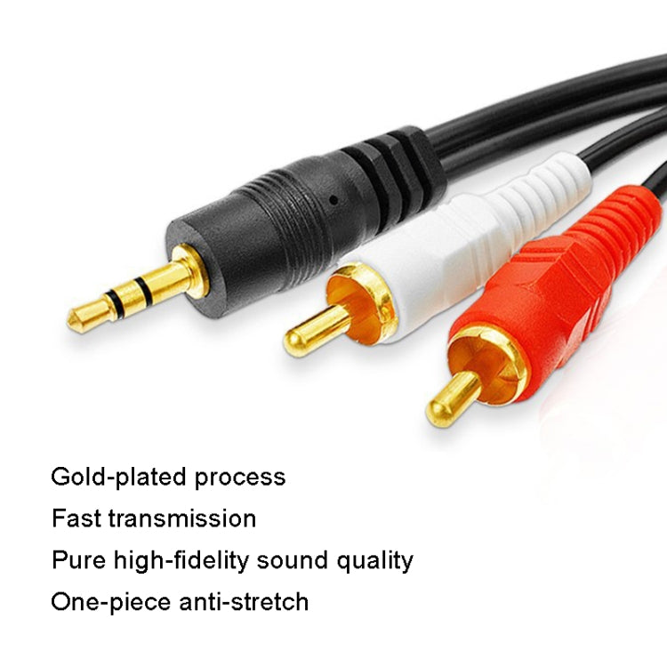 Cavo audio AV 1 in 2 per altoparlanti da 1,5 m in rame pieno da 3,5 mm a doppio Lotus