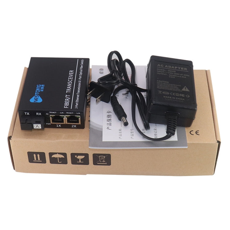 Convertitore fotoelettrico POE per ricetrasmettitore in fibra ottica monomodale NESTONG 100M, spina CN, 10/100M