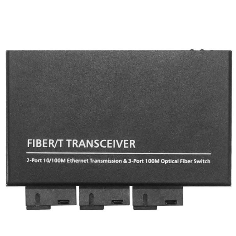 Switch Ethernet 10/100Mbps con 3 porte in fibra e 3 porte LAN Switch in fibra ottica, 3 Fiber Port & 3 LAN Port 100Mbps