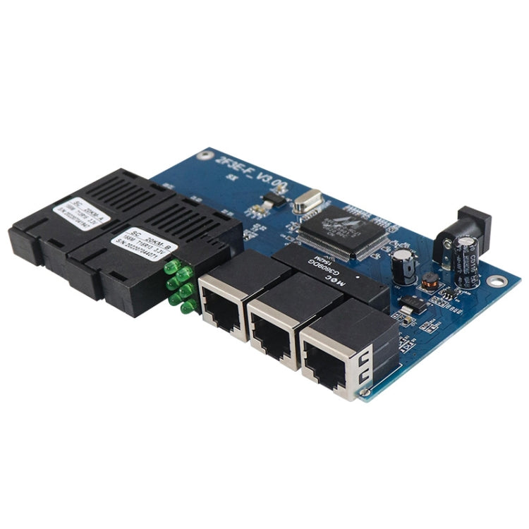 Ricetrasmettitore in fibra 100 Mbps AB-PCBA con 2 porte in fibra + 3 porte Ethernet, 2 Fiber Port+3 Ethernet Port AB-PCBA