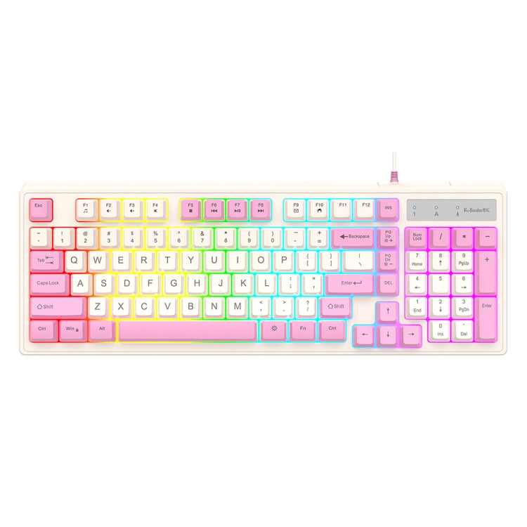 Tastiera K-Snake cablata per e-sport, mouse meccanico, tastiera per computer desktop a 98 tasti, Keyboard+Mouse (Blue), Keyboard+Mouse (Gray), Keyboard+Mouse (Pink), Single Keyboard (Blue), Single Keyboard (Pink), Single Keyboard (Gray)
