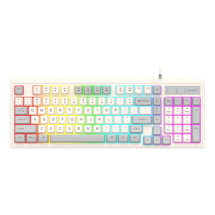 Tastiera K-Snake cablata per e-sport, mouse meccanico, tastiera per computer desktop a 98 tasti, Keyboard+Mouse (Blue), Keyboard+Mouse (Gray), Keyboard+Mouse (Pink), Single Keyboard (Blue), Single Keyboard (Pink), Single Keyboard (Gray)