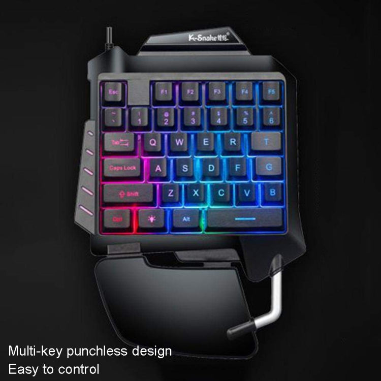 K-Snake G92 Tastiera singola piccola Giochi per cellulari Tastiera di gioco sensoriale per macchina robotica luminosa, K-Snake G92