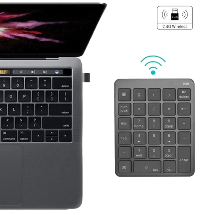 Tastiera digitale esterna silenziosa per computer con tastiera silenziosa wireless a 28 tasti