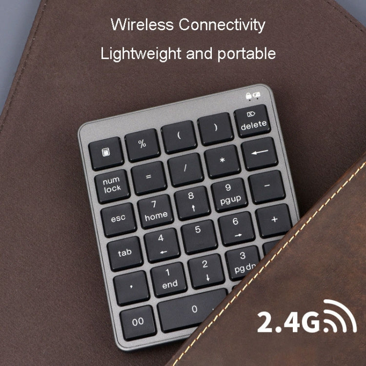 Tastiera digitale esterna silenziosa per computer con tastiera silenziosa wireless a 28 tasti