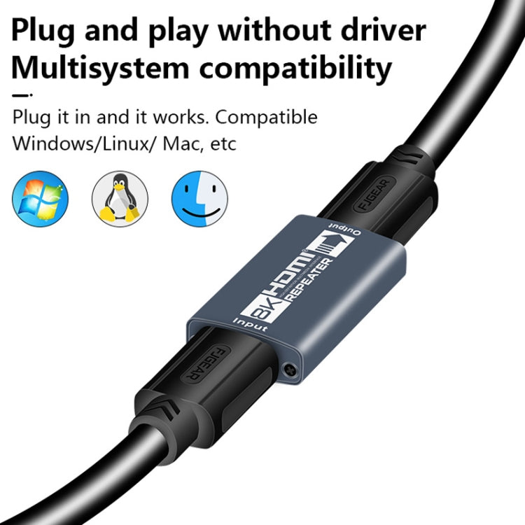 FJGEAR FJ-8K05 Amplificatore di segnale HD 8K 60HZ, FJ-8K05