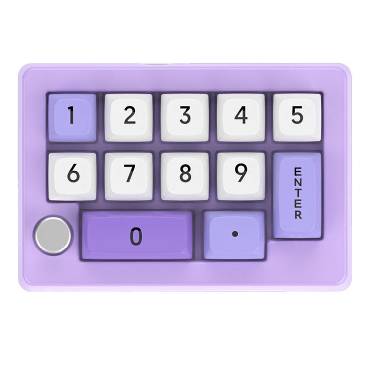 MKESPN 13 tasti Programmazione macro multifunzione RGB Tastiera meccanica cablata con tastiera a manopola
