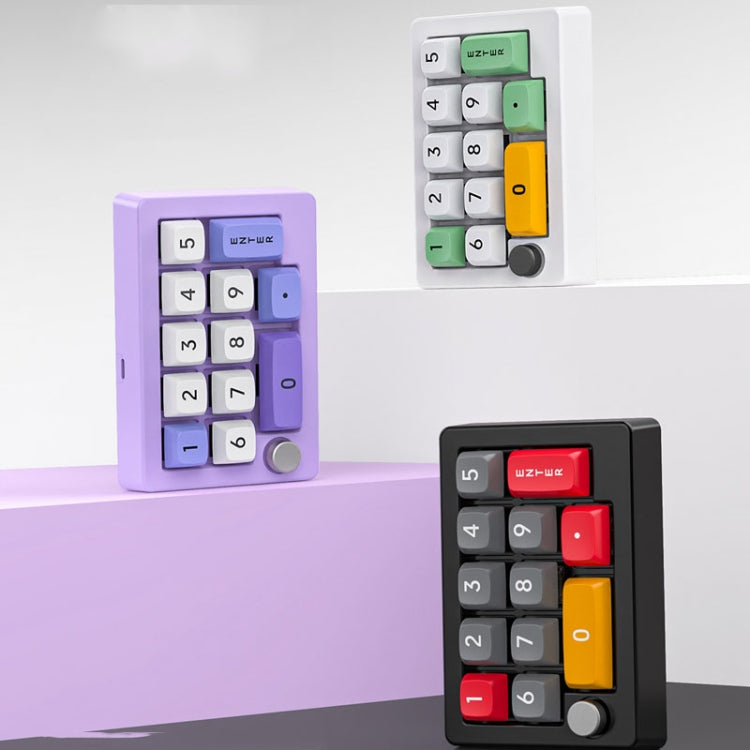 MKESPN 13 tasti Programmazione macro multifunzione RGB Tastiera meccanica cablata con tastiera a manopola