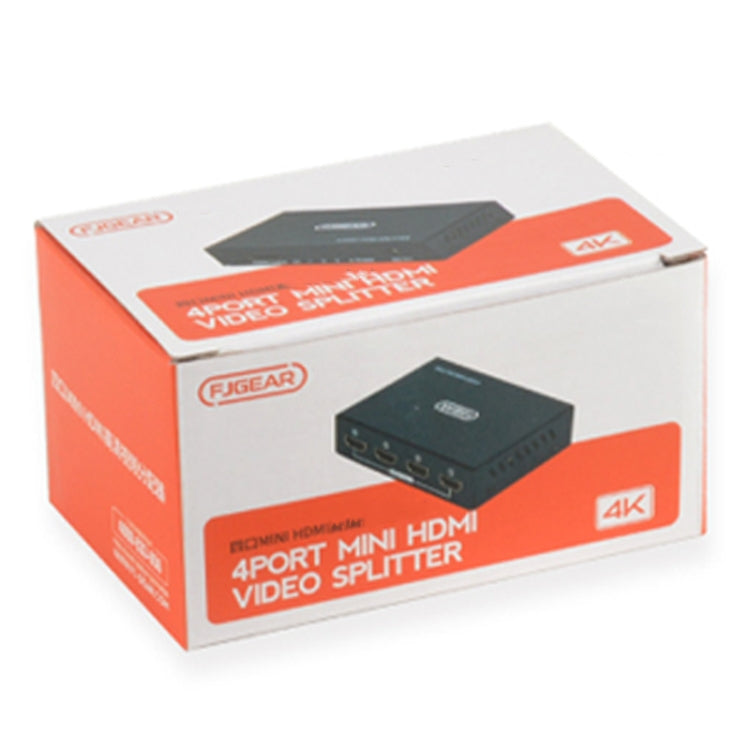 Splitter audio/video HD FJGEAR FJ-SM4K104 HDMI 1 in 4