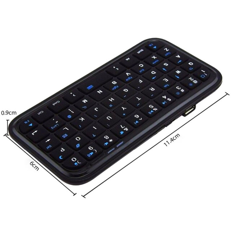 Mini tastiera Bluetooth wireless a 49 tasti Tastiera portatile universale multisistema, 202120 (Black)