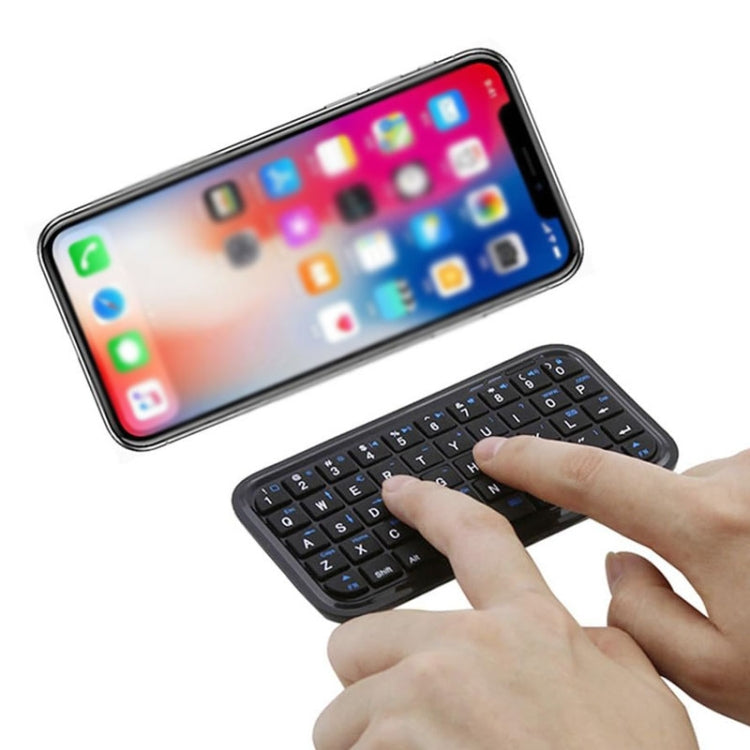 Mini tastiera Bluetooth wireless a 49 tasti Tastiera portatile universale multisistema, 202120 (Black)