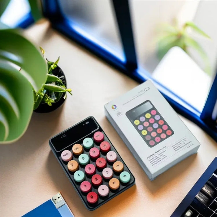 Q3 2.4G Mini Wireless Office Tastiera digitale Registratore di cassa Contabilità finanziaria Password Tastiera