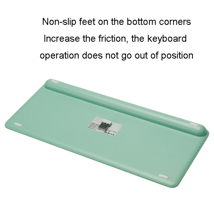 B087 Tastiera e mouse wireless dual mode portatili da 78 tasti 2.4G, Keyboard Green, Keyboard Pink, Keyboard Mouse Set White, Keyboard Mouse Set Green, Keyboard Mouse Set Pink