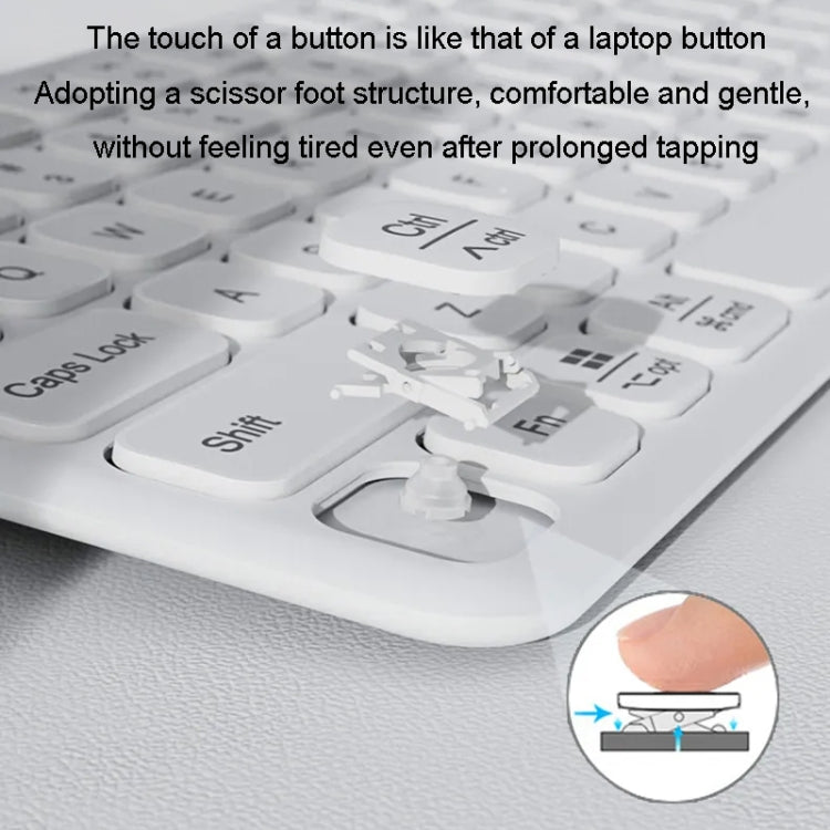B087 Tastiera e mouse wireless dual mode portatili da 78 tasti 2.4G, Keyboard Green, Keyboard Pink, Keyboard Mouse Set White, Keyboard Mouse Set Green, Keyboard Mouse Set Pink