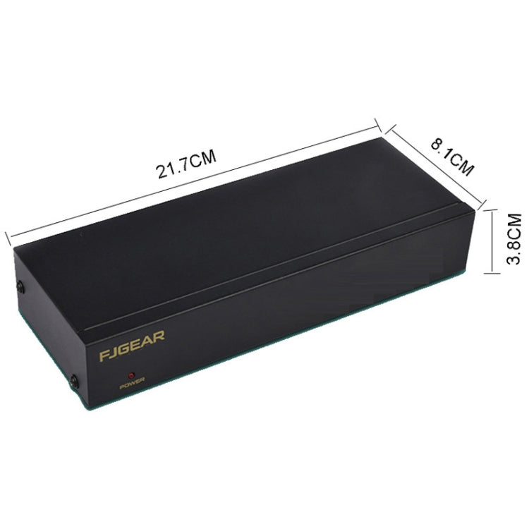 FJGEAR FJ-108AV Splitter audio video Separatore CVBS 1 ingresso 8 uscite, FJ-108AV