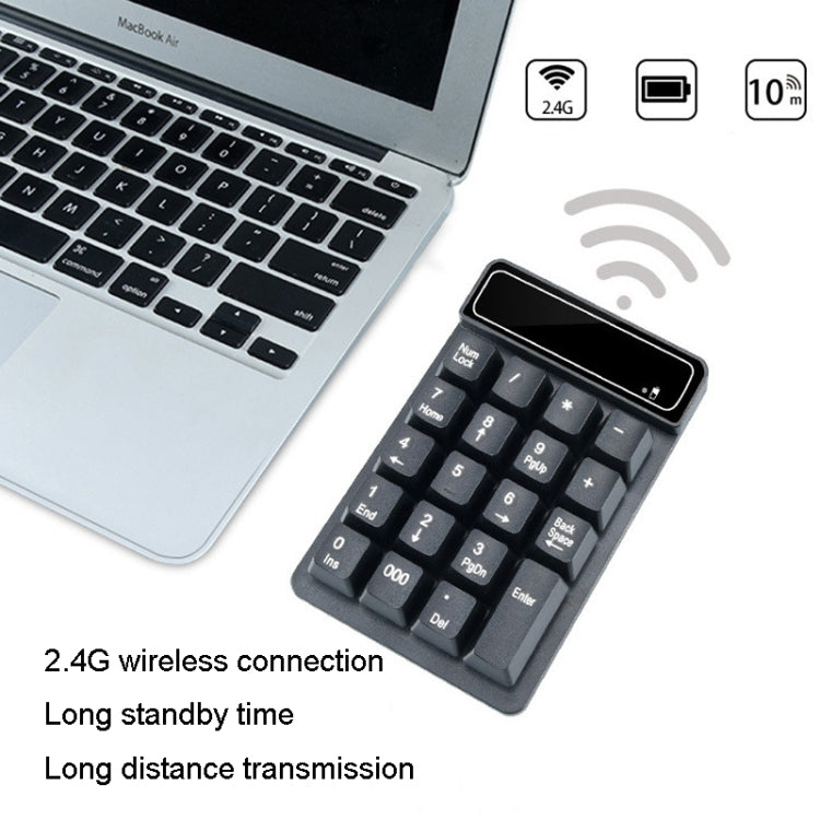 K3 19 tasti 2.4G Wireless Mini tastiera digitale tastiera per macchinari di sospensione, K3 (Black)