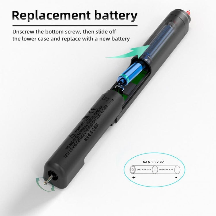 BSIDE Z5 Multimetro Smart Pen Retroilluminazione LCD 6000 conteggi Rilevatore automatico di tensione, Z5