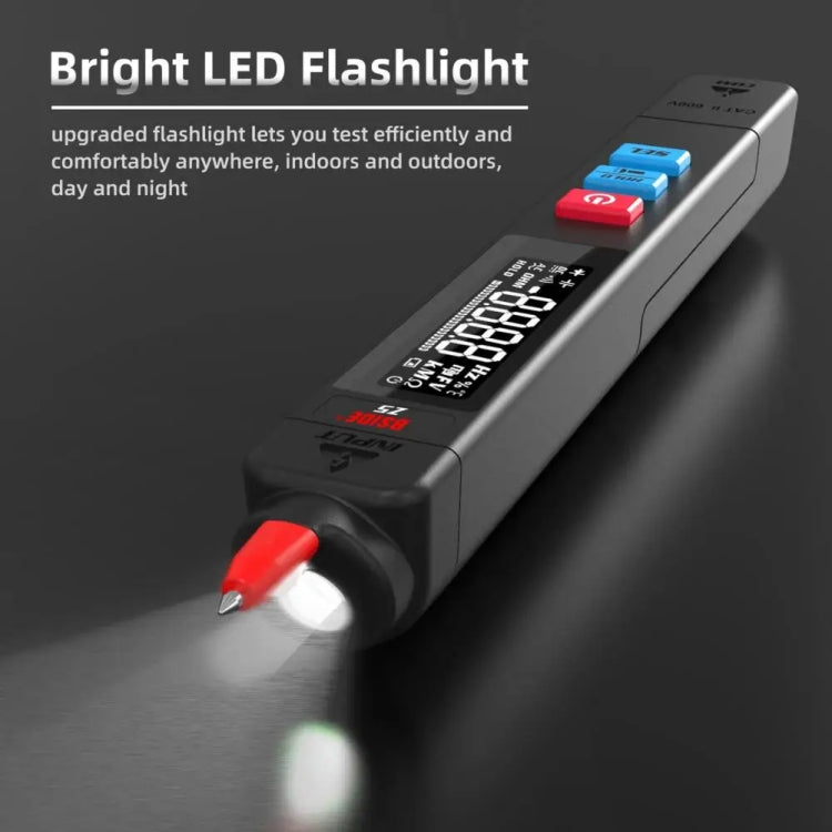 BSIDE Z5 Multimetro Smart Pen Retroilluminazione LCD 6000 conteggi Rilevatore automatico di tensione, Z5