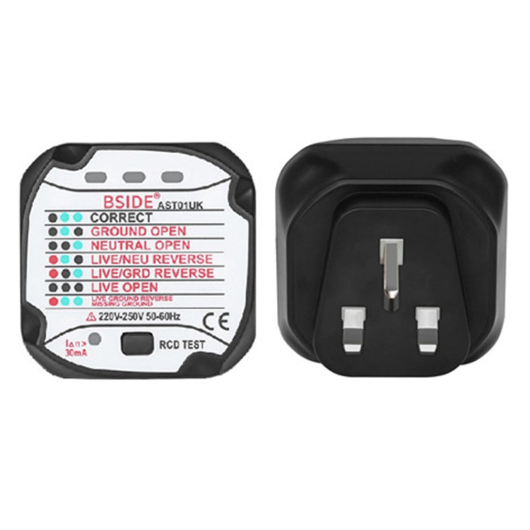 Rilevatore di prese elettriche per tester di alimentazione con spina BSIDE AST01, US Plug, EU Plug, UK Plug