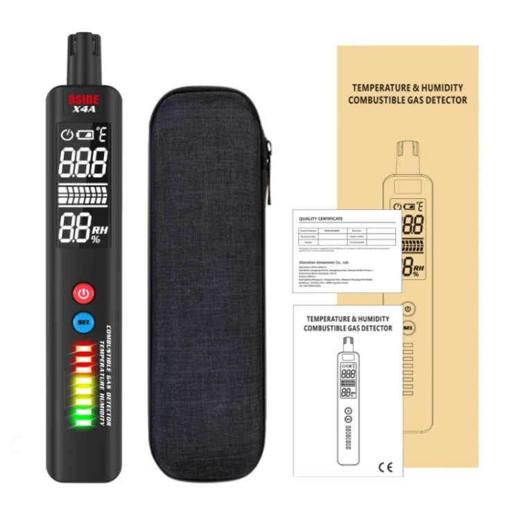 Allarme perdite di gas rilevatore di gas combustibile portatile BSIDE X4A, X4A