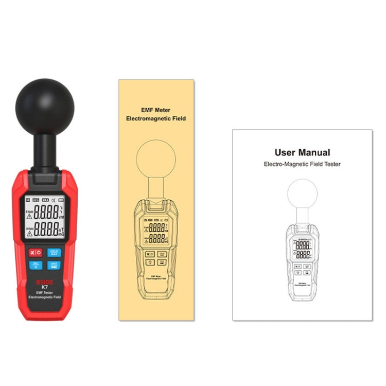 Tester di onde elettromagnetiche per rilevatore di radiazioni elettromagnetiche portatile BSIDE K7, K7