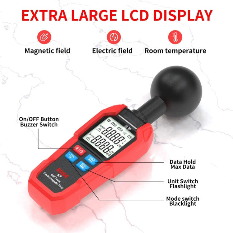 Tester di onde elettromagnetiche per rilevatore di radiazioni elettromagnetiche portatile BSIDE K7, K7