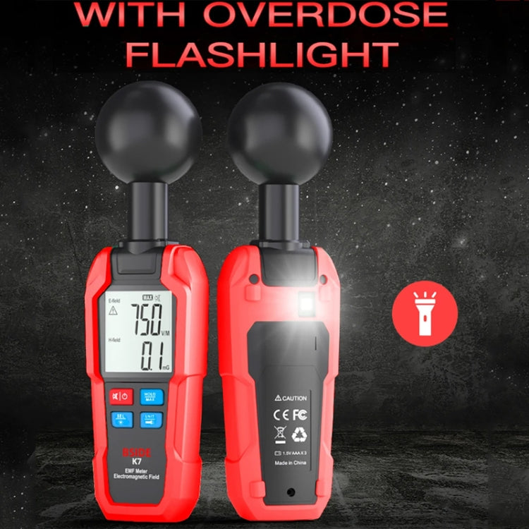 Tester di onde elettromagnetiche per rilevatore di radiazioni elettromagnetiche portatile BSIDE K7, K7