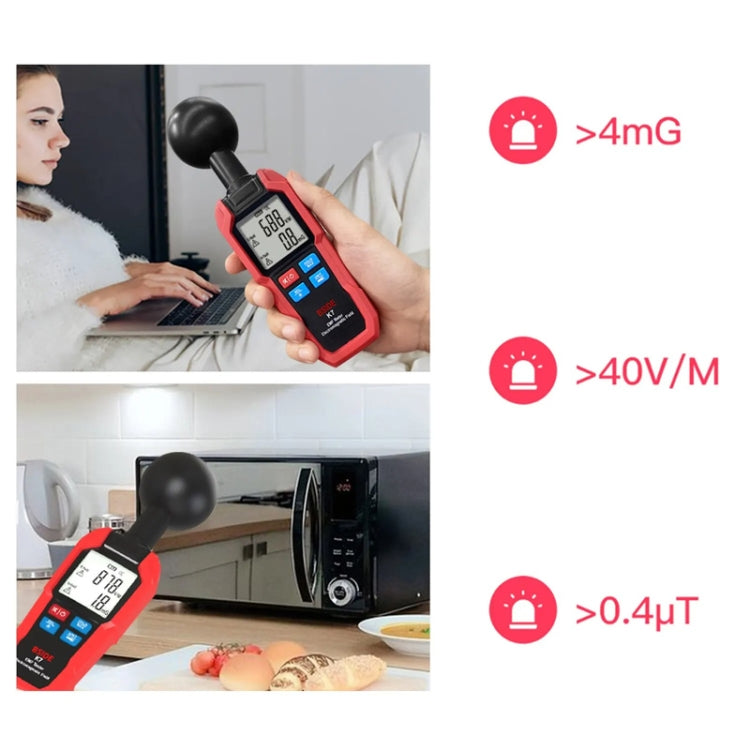 Tester di onde elettromagnetiche per rilevatore di radiazioni elettromagnetiche portatile BSIDE K7, K7