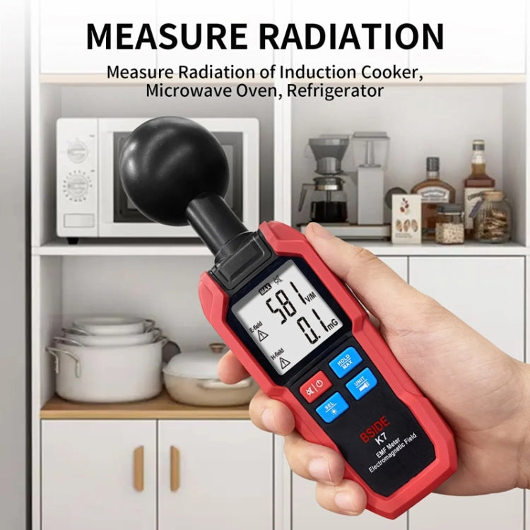 Tester di onde elettromagnetiche per rilevatore di radiazioni elettromagnetiche portatile BSIDE K7, K7