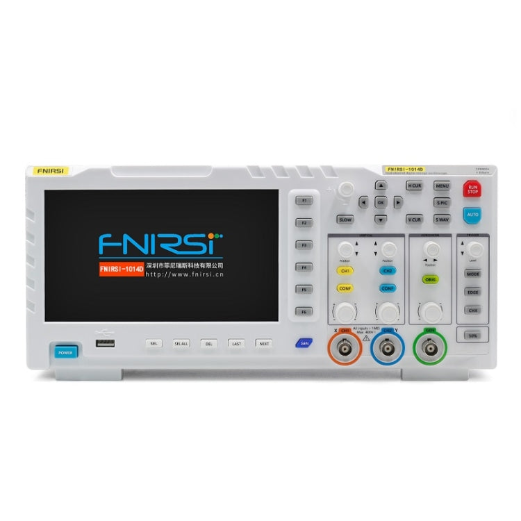FNIRSI 2 in 1 Oscilloscopio digitale a doppio canale con larghezza di banda di 100 M, generatore di segnale di campionamento 1GS, spina UE, 1014D, 1014D +P4100 Probe